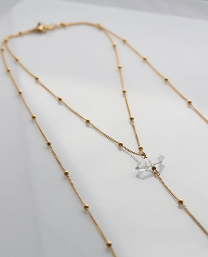 Alchemist body chain with Crystal Quartz